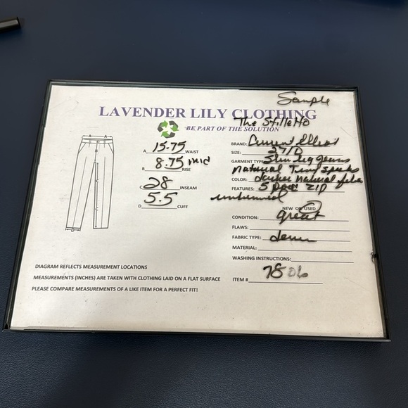 Current Elliot Sample The Stiletto Jeans Women's 27/0 Natural Creme Slim Leg - Picture 12 of 12